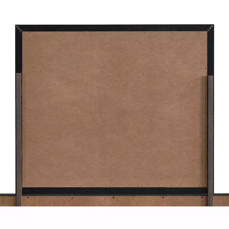 Specchio da comò Rustica in legno, rettangolare, 41 pollici L x 35 pollici H, colore nero
