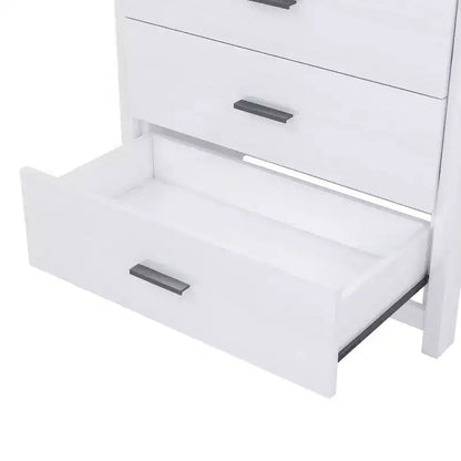 Cassettiera a 5 cassetti in stile retrò country, facile da montare a incastro, cassetti scorrevoli, contenitore sicuro per la camera da letto