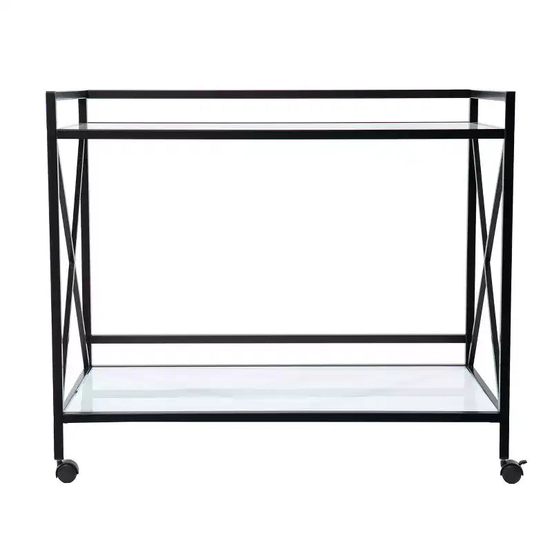 Maxton Bar Cart - Black and White - SEI