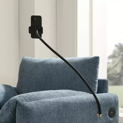 Divano singolo multifunzione in ciniglia con pouf contenitore e braccioli imbottiti