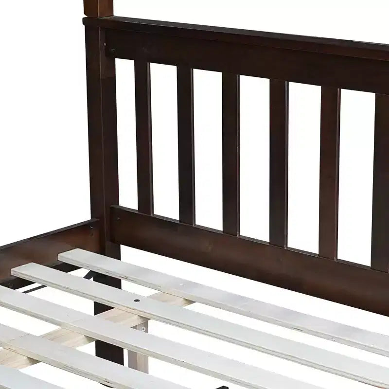 Letto a Castello Gemello su Una Piazza e Mezza con Letto Estraibile e Scala Convertibile