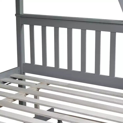 Letto a Castello Gemello su Una Piazza e Mezza con Letto Estraibile e Scala Convertibile