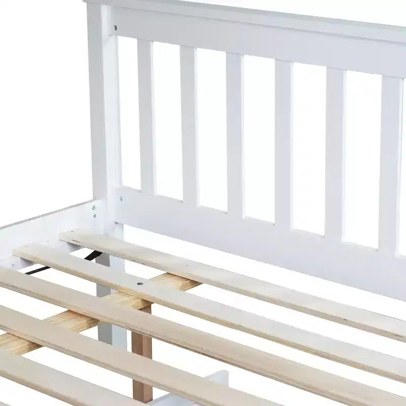 Letto a Castello Gemello su Una Piazza e Mezza con Letto Estraibile e Scala Convertibile