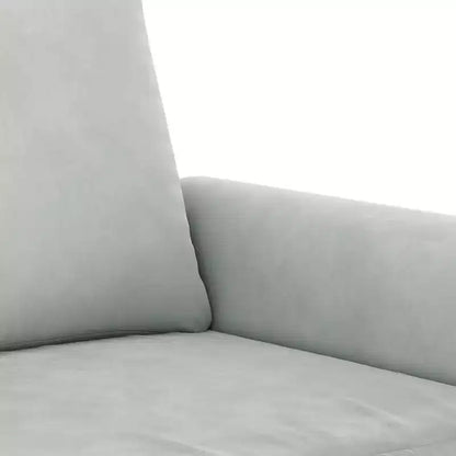 vidaXL Set Divano a 3 Pezzi in Velluto Grigio Chiaro - Relax Confortevole con Telaio Robusto e Cuscini Decorativi per Soggiorno e Zone Lounge