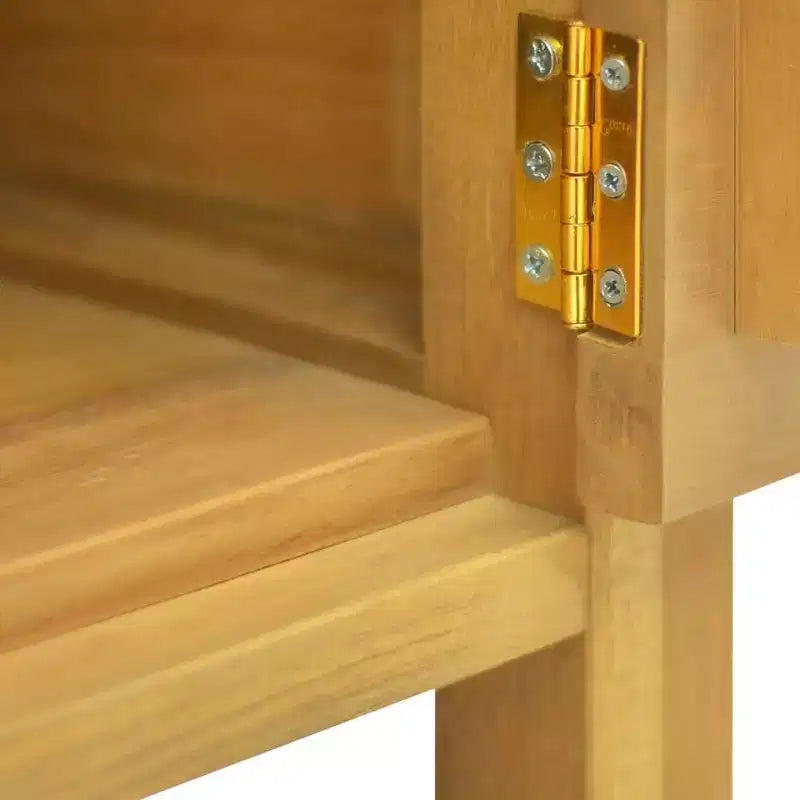 vidaXL Mobiletto da bagno 60x40x75 cm in massello di teak