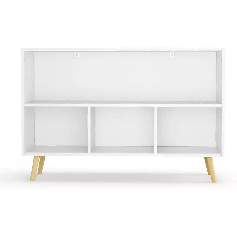 Acekool Scaffale per Libri per Bambini, Organizer per Giocattoli a 4 Scomparti con Cassetti Pieghevoli in Tessuto, Espositore per Libri per Sala Giochi, Asilo Nido, Cameretta dei Bambini