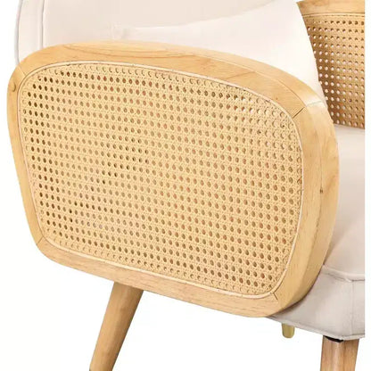 Acekool Sedie da pranzo moderne, seduta imbottita con braccioli in rattan, gambe in metallo, poltrona accentata per sala da pranzo soggiorno ufficio, gialle, set da 2