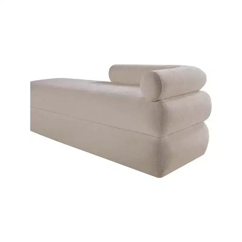 Meridian Furniture, Panca in tessuto ciniglia Kennedy