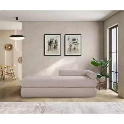 Meridian Furniture, Panca in tessuto ciniglia Kennedy