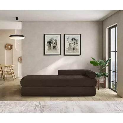 Meridian Furniture, Panca in tessuto ciniglia Kennedy
