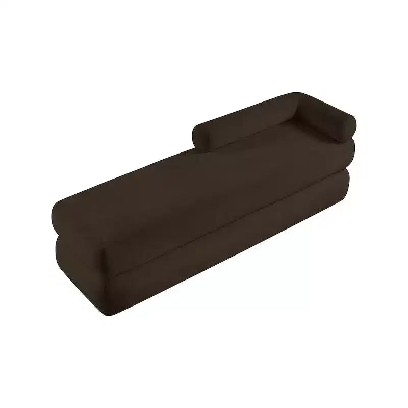 Meridian Furniture, Panca in tessuto ciniglia Kennedy