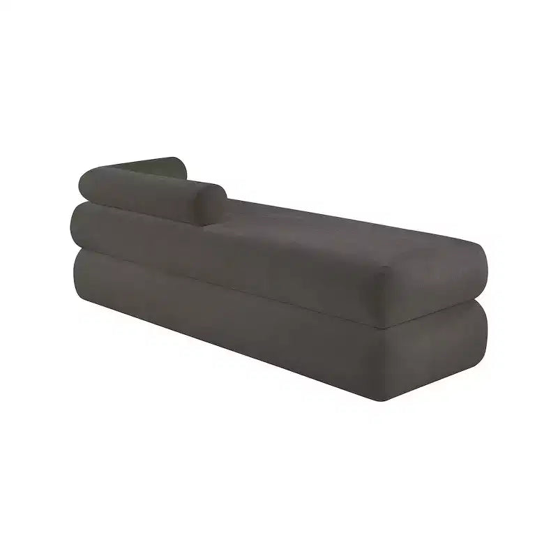 Meridian Furniture, Panca in tessuto ciniglia Kennedy