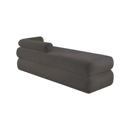 Meridian Furniture, Panca in tessuto ciniglia Kennedy