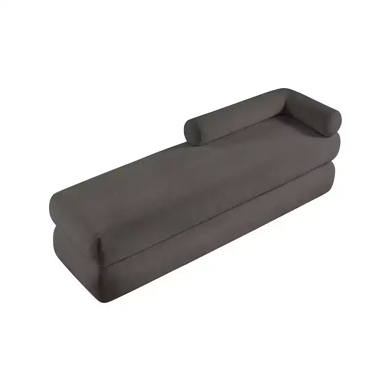 Meridian Furniture, Panca in tessuto ciniglia Kennedy