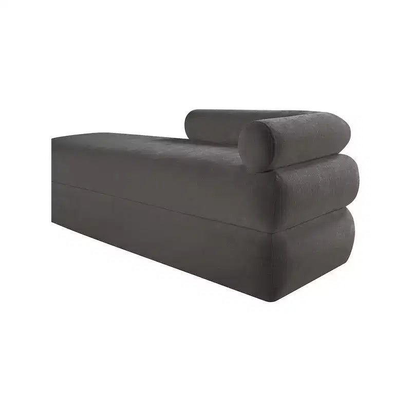 Meridian Furniture, Panca in tessuto ciniglia Kennedy