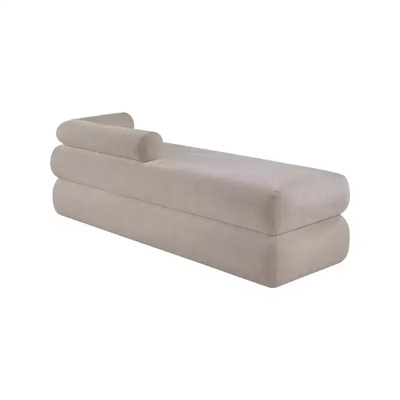 Meridian Furniture, Panca in tessuto ciniglia Kennedy