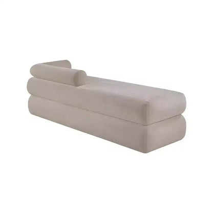 Meridian Furniture, Panca in tessuto ciniglia Kennedy
