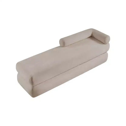 Meridian Furniture, Panca in tessuto ciniglia Kennedy