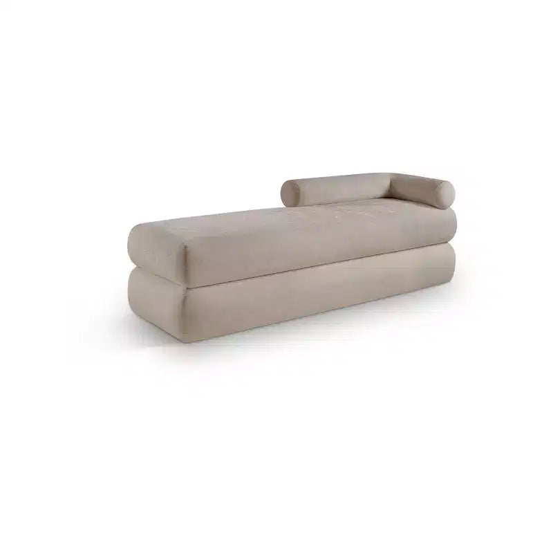 Meridian Furniture,Kennedy Chenille Fabric Bench
