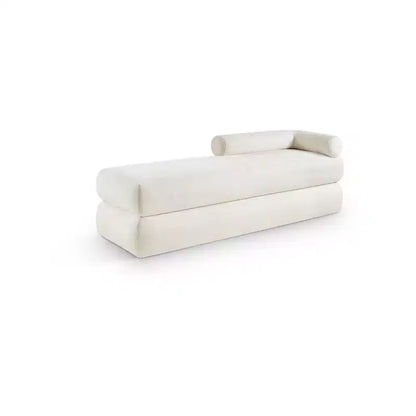 Meridian Furniture, Panca in tessuto ciniglia Kennedy