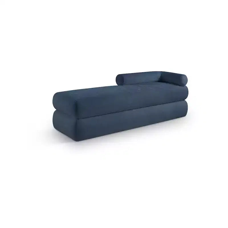 Meridian Furniture, Panca in tessuto ciniglia Kennedy