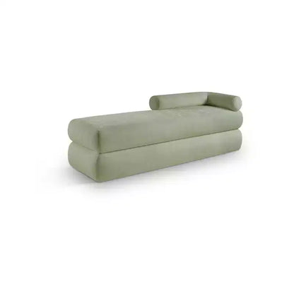 Meridian Furniture, Panca in tessuto ciniglia Kennedy