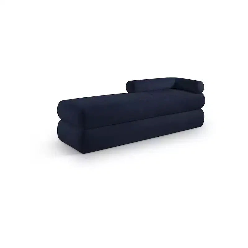 Meridian Furniture, Panca in tessuto ciniglia Kennedy