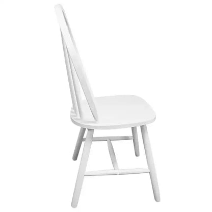 Sedia Standard Durevole in Legno di Gomma Bianca