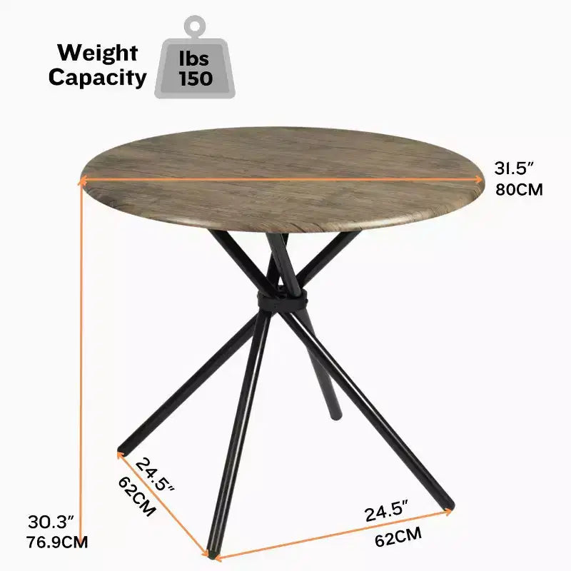 Set da pranzo da 3 pezzi con tavolo rotondo e 2 sedie imbottite, piccolo tavolo da cucina per appartamento, sala da pranzo o bar
