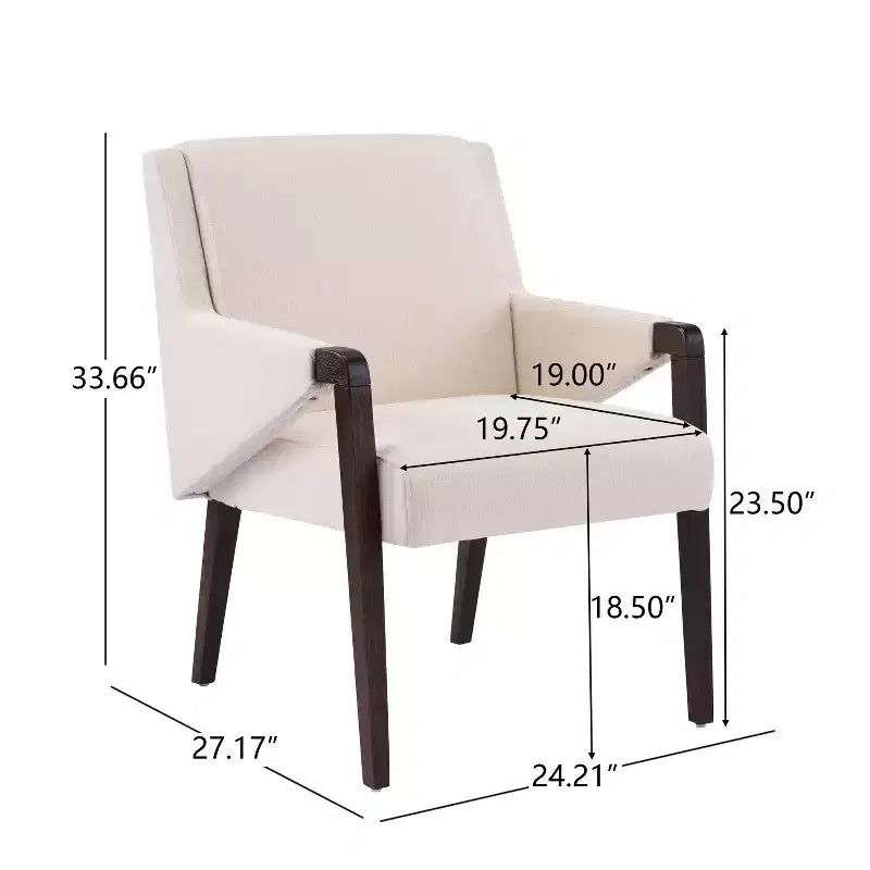Set da pranzo Anand Moderno 7 pezzi in legno di Hevea con tavolo ovale a piedistallo e sedie rivestite in lino