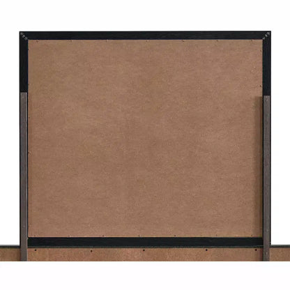 Specchio da comò Rustica in legno, rettangolare, 41 pollici L x 35 pollici H, colore nero