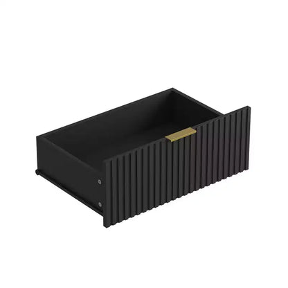 Cassettiera a 6 cassetti, armadio moderno con pannello a onde, in truciolato, costruzione robusta, ampio spazio di archiviazione