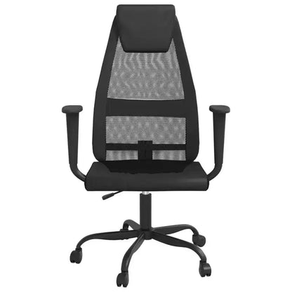 vidaXL Sedia da ufficio nera