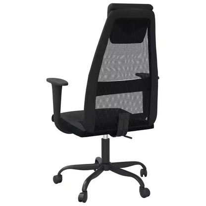 vidaXL Sedia da ufficio nera