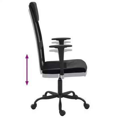 vidaXL Sedia da ufficio nera