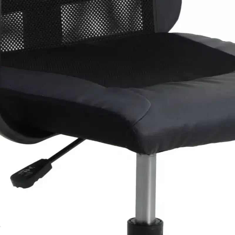 vidaXL Sedia da ufficio nera
