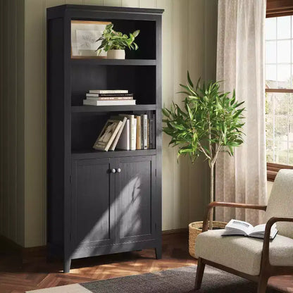 Libreria 72 Carson a 5 ripiani con ante - Threshold